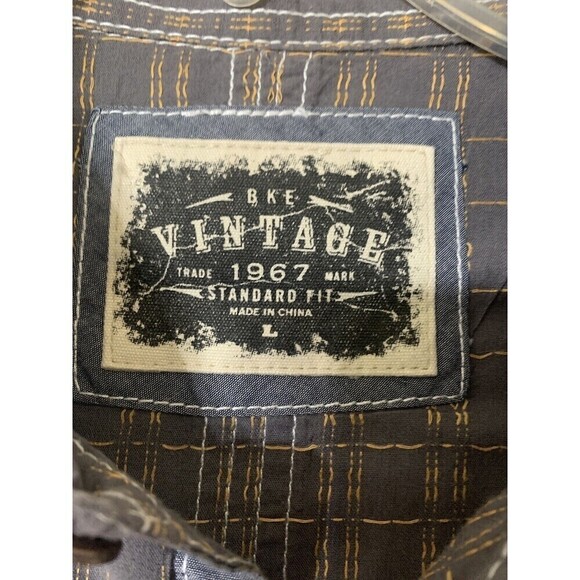 BKE Buckle Vintage Men’s Standard Fit Button Down Shirt Size Large - Picture 5 of 5